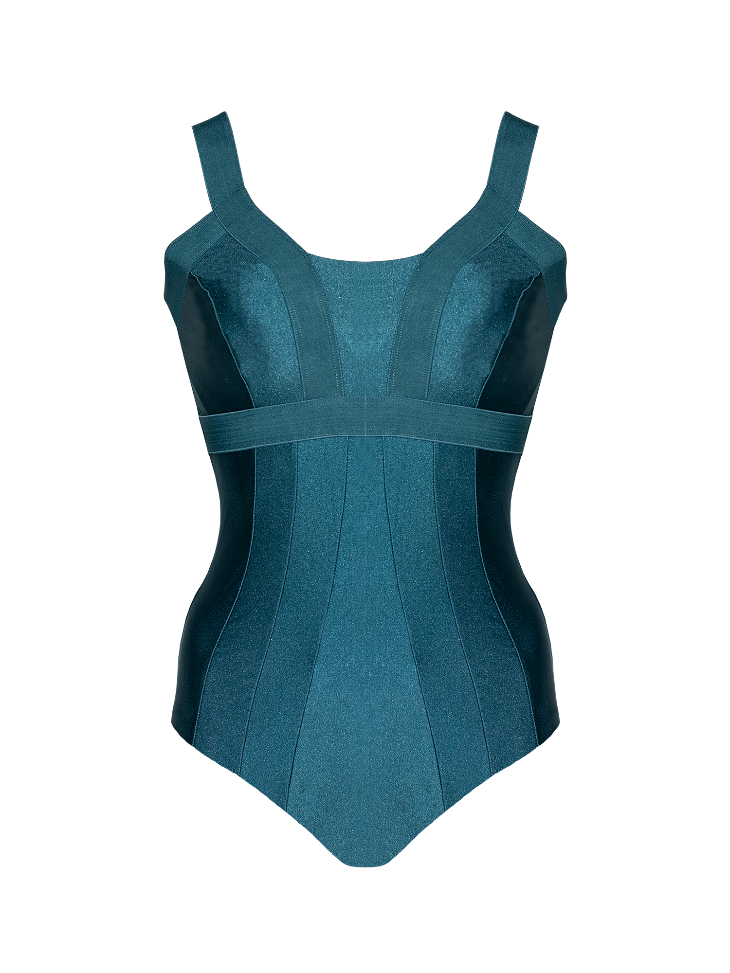 Second Skin | Shimmer ~ Bandage One Piece - Tourmaline Teal