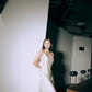 Chien x HAITELIER ~ Backless Slit Dress - Pearl White