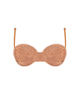 Stardust ~ Underwired Ruched Bikini Top - Light Copper