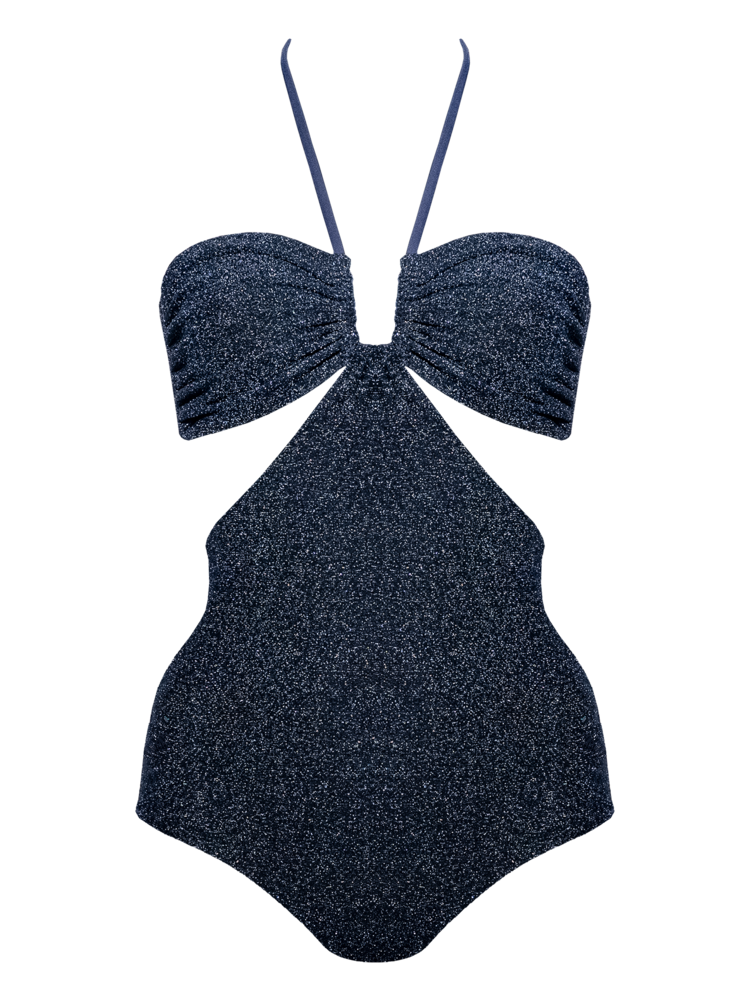 Stardust ~ The Island Halter One Piece - Navy