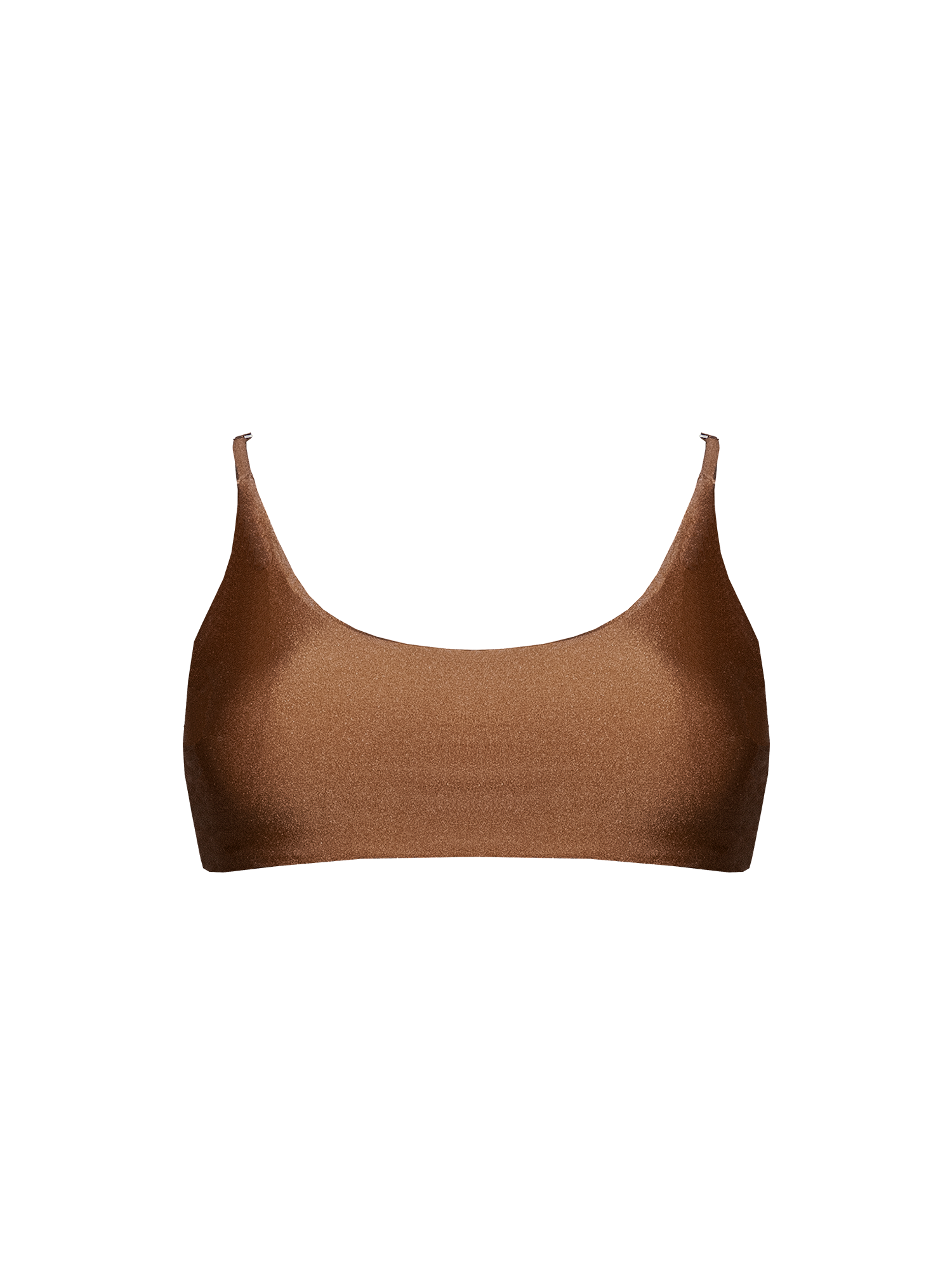 Second Skin | Shimmer ~ Classic Cami Bikini Top - Spice Bronze