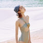 Astor x HÁI ~ One Shoulder One-piece - Mist Green