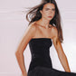 HAITELIER The Eco Edit ~ Bandeau Ruched Dress - Only Black