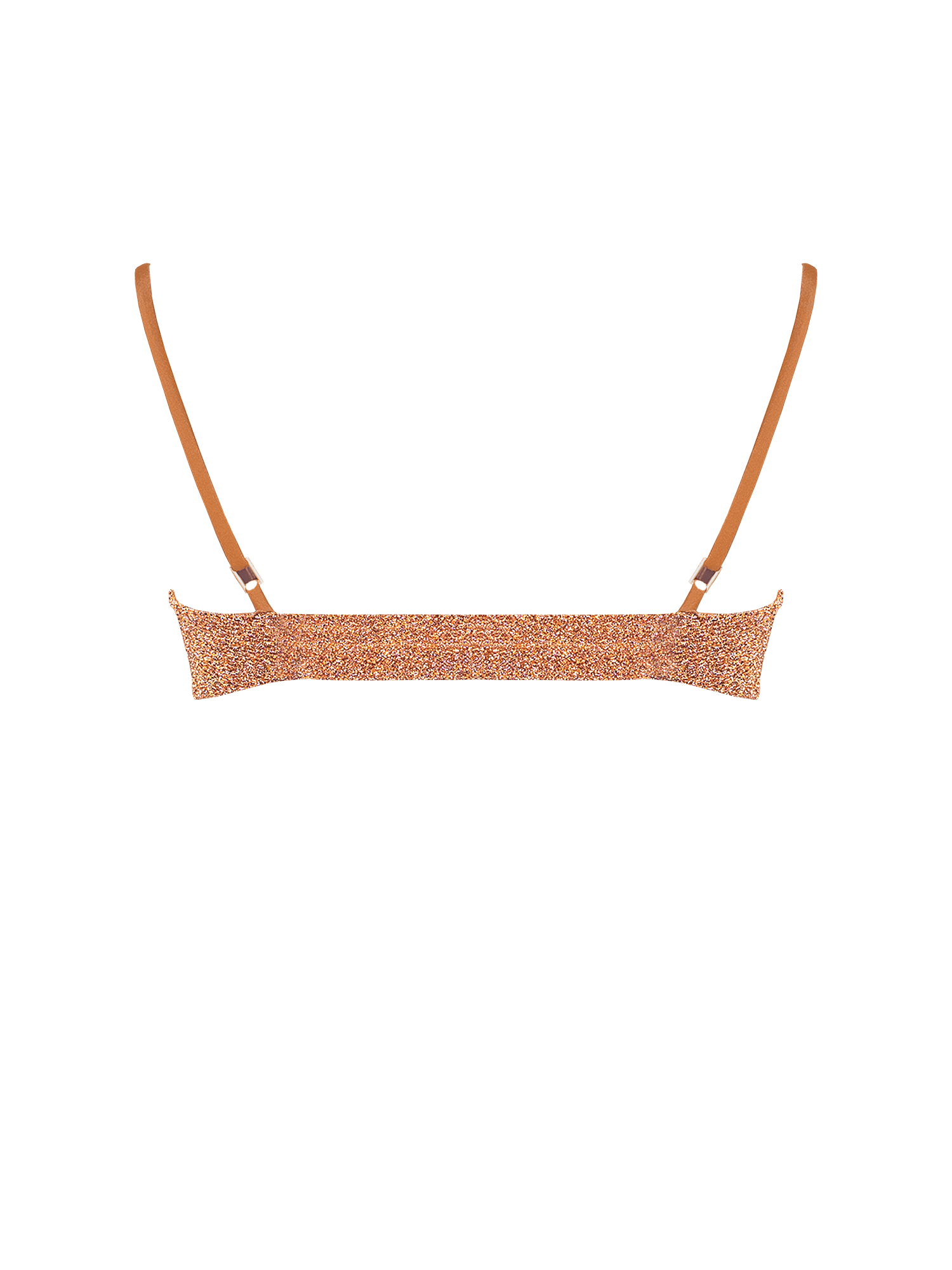 Stardust ~ Underwired Ruched Bikini Top - Light Copper