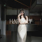 Chien x HAITELIER ~ The Island Halter Ｍaxi Dress - Pearl White