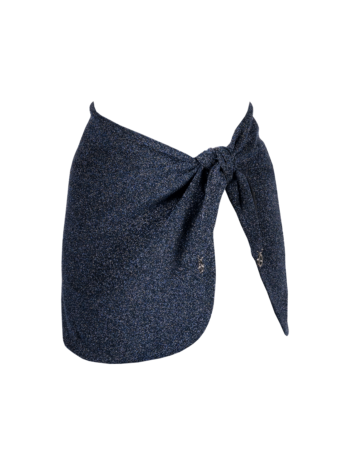 Stardust ~ High Slit Mini Skirt - Navy