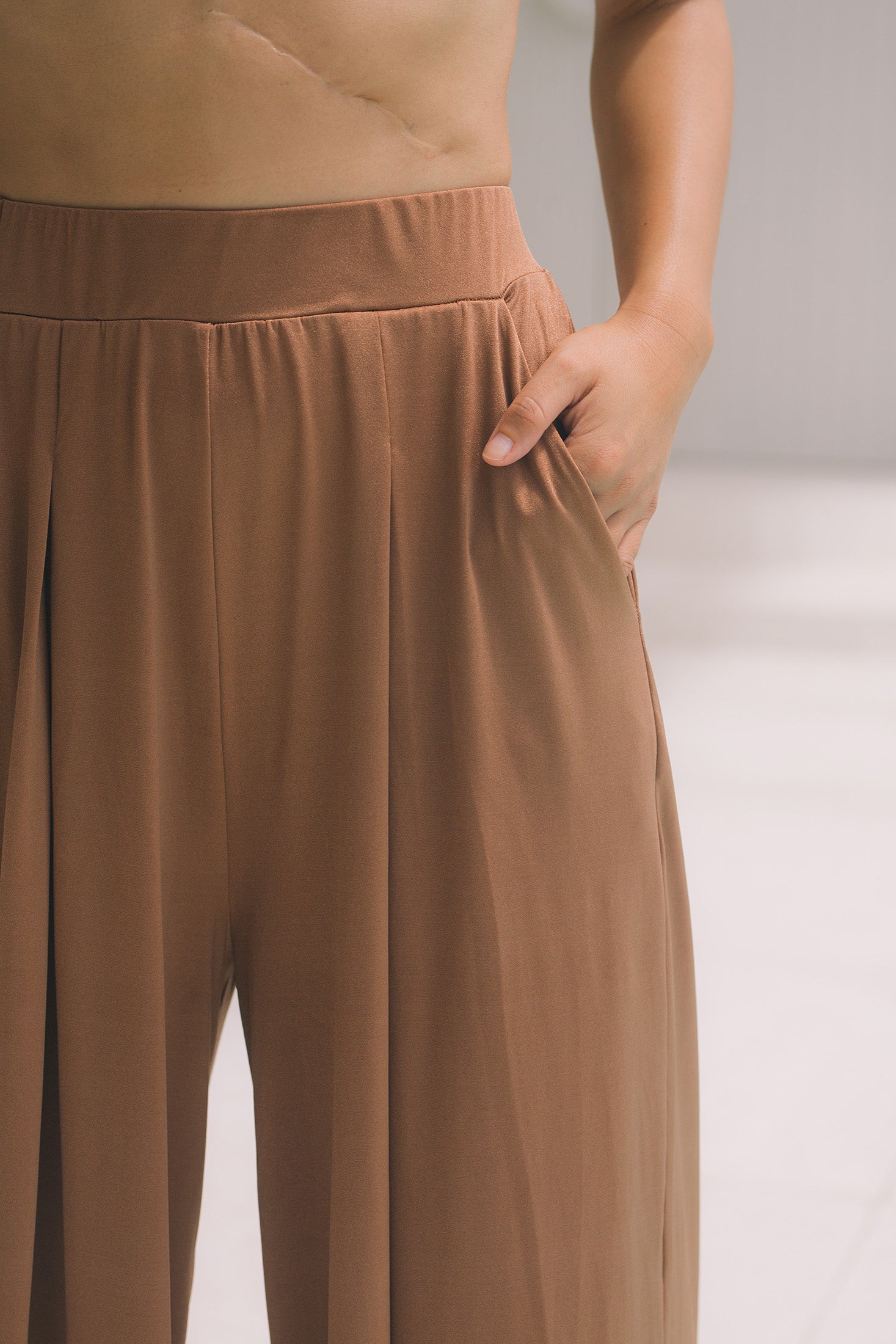 Second Skin | Shimmer ~ Poolside PJ Pants with Pockets - Spice Bronze