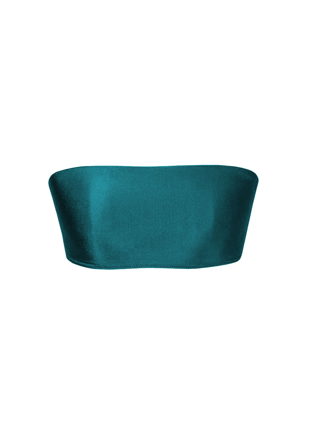 Second Skin | Satiny ~ Classic Bandeau -Tourmaline Teal